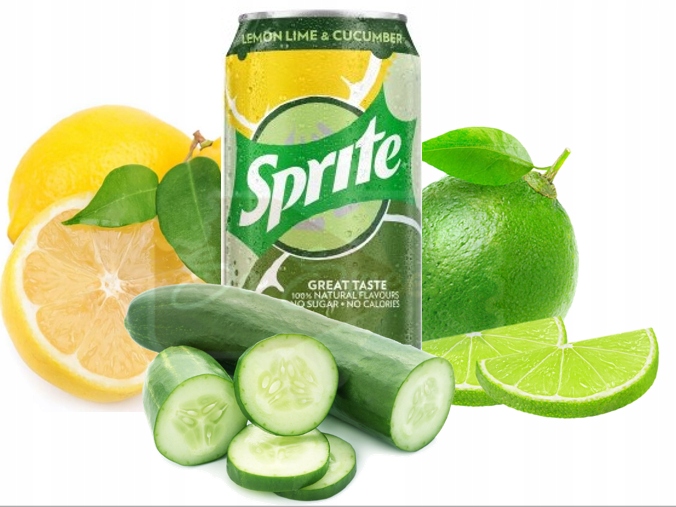 Sprite Lemon Lime & Cucumbeer 330ml Ogórek