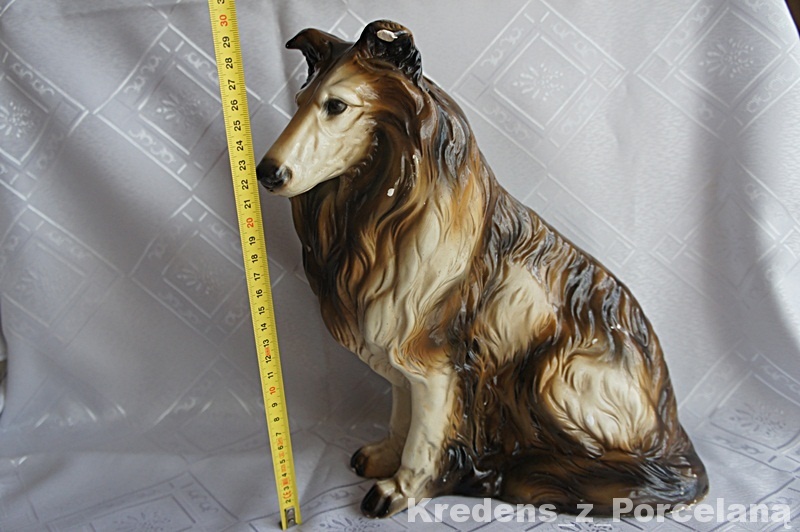 Figurka psa - owczarek szkocki Collie