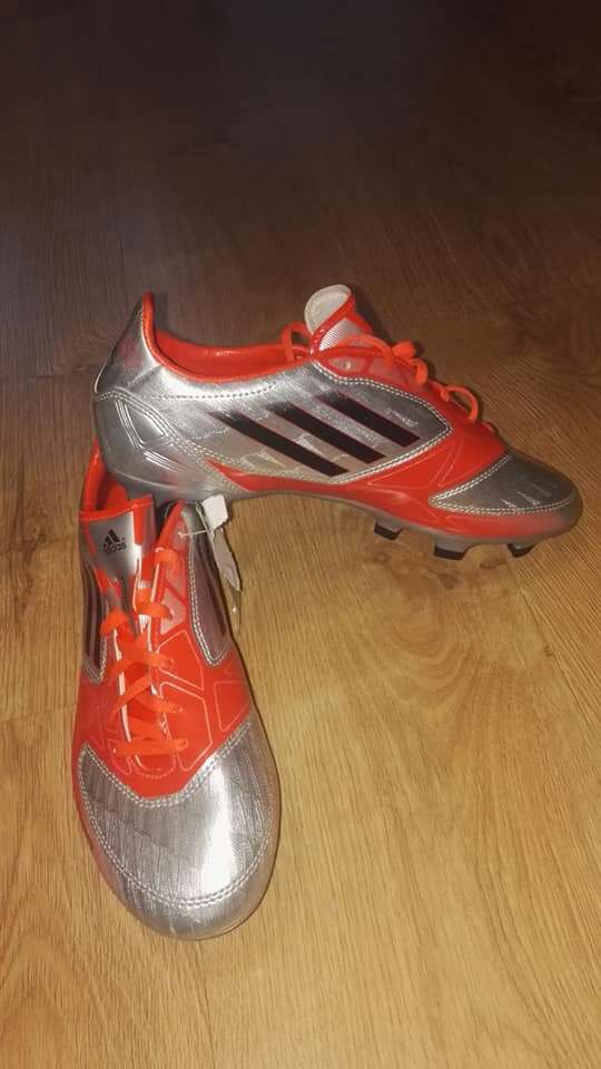 KORKI ADIDAS F50 ADIZERO TRX FG LEA srebrny