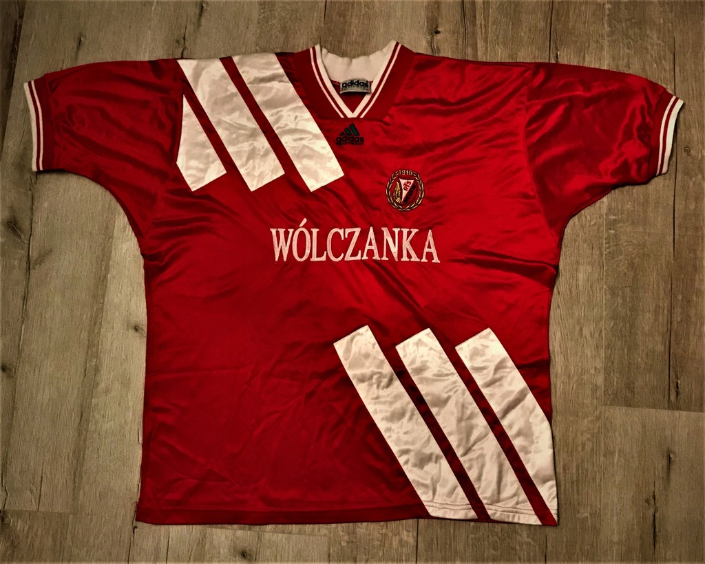 WIDZEW-ORGINALNA KOSZULKA MECZOWA-WÓLCZANKA HIT