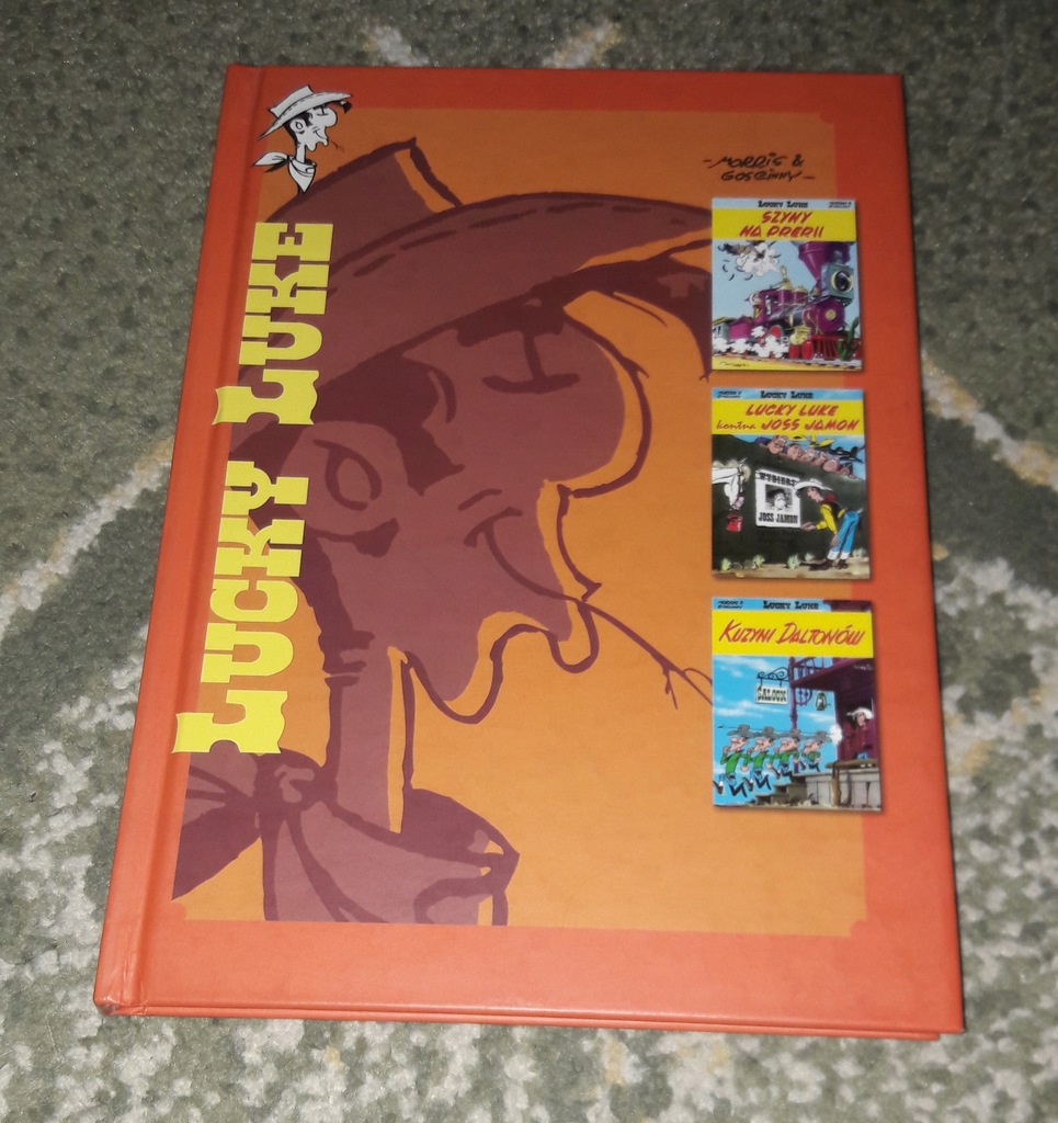 Lucky Luke pomarańczowy Kuzyni Daltonów Joss Jamon