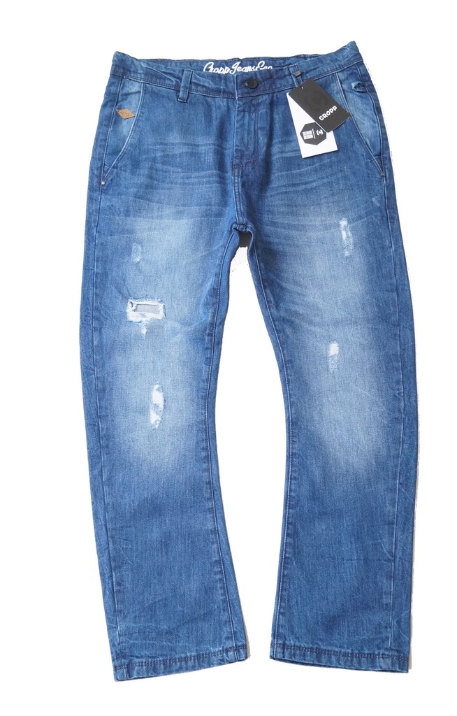 CROPP męskie SPODNIE jeansy PROSTE 32 / 32 nowe