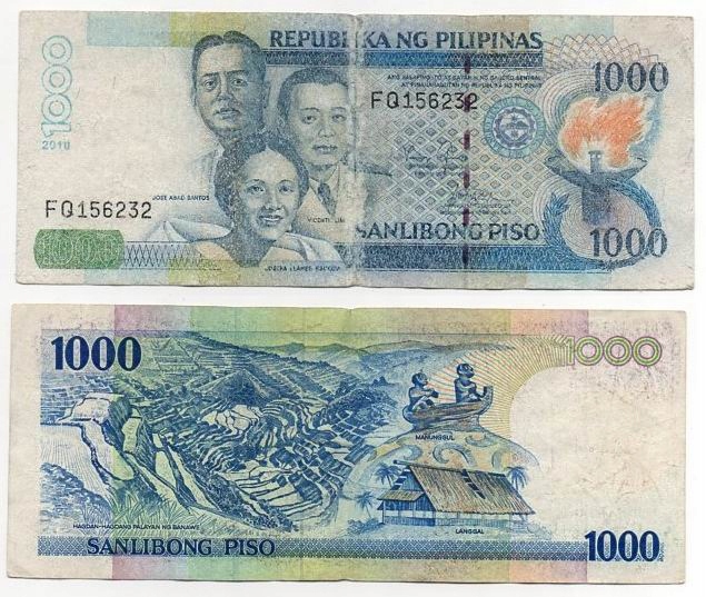 FILIPINY 2010 1000 PISO