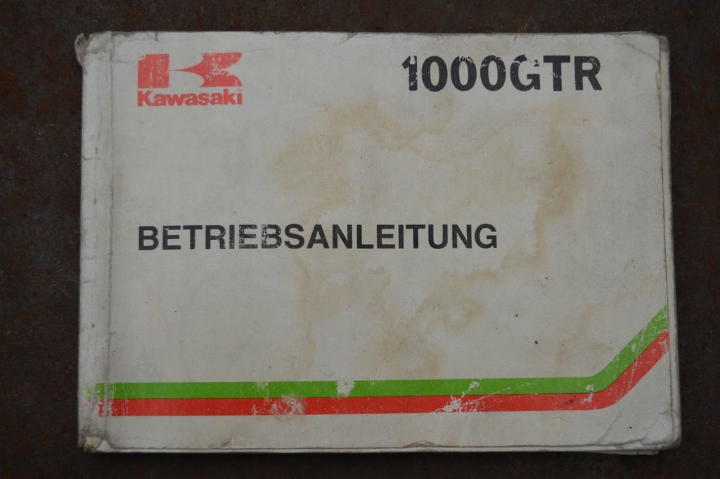Kawasaki GTR 1000 INSTRUKCJA OBSŁUGI książka