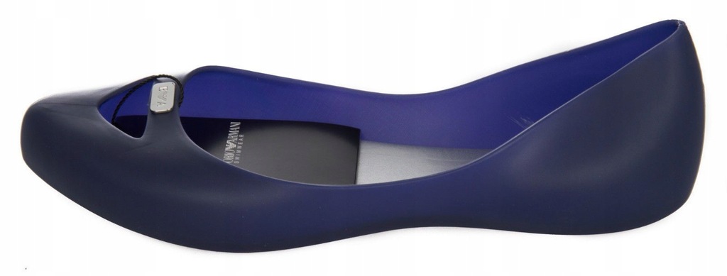EMPORIO ARMANI gumowe balerinki GRANATOWE 37 NEW