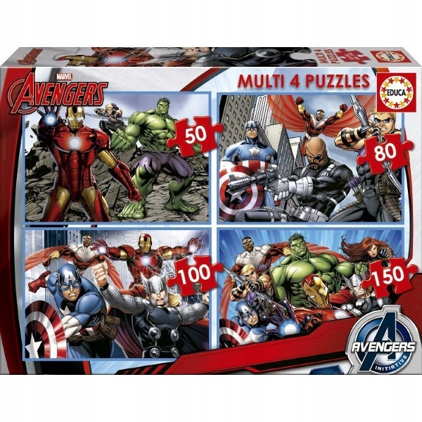 Educa 50-80-100-150 ELEMENTÓW Avengers