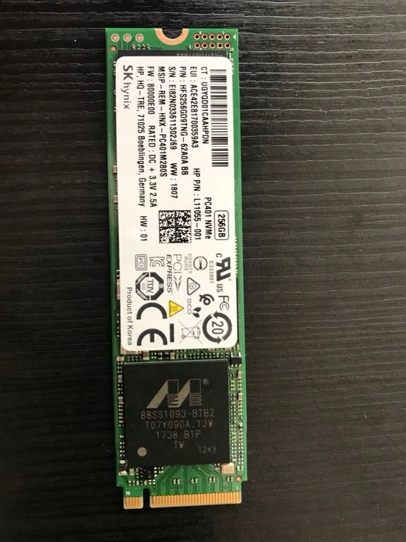 Pc300 nvme sk hynix 256gb прошивка