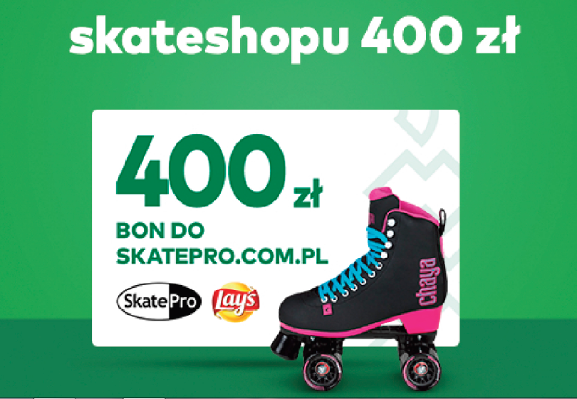Bon voucher do www.skatepro.com o wartości 400zł