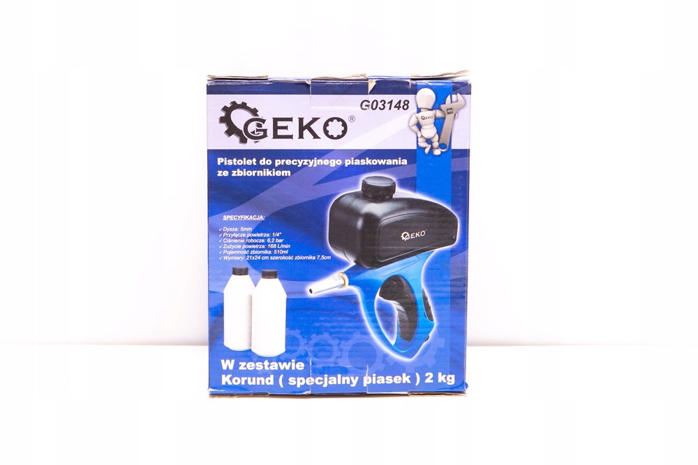 PISTOLET DO PIASKOWANIA ZE ZBIORNIKIEM G03148