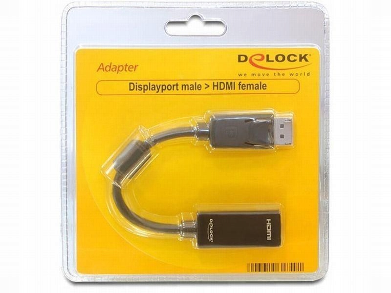 Adapter DELOCK 61849 (DisplayPort M - HDMI F; 0,20