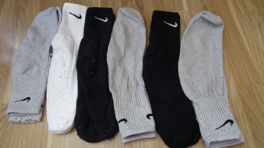 skarpetki Nike używane 38-42 6par bawełna