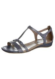 ECCO BOUILLON 39 SANDAŁY SKÓRZANE retro blue