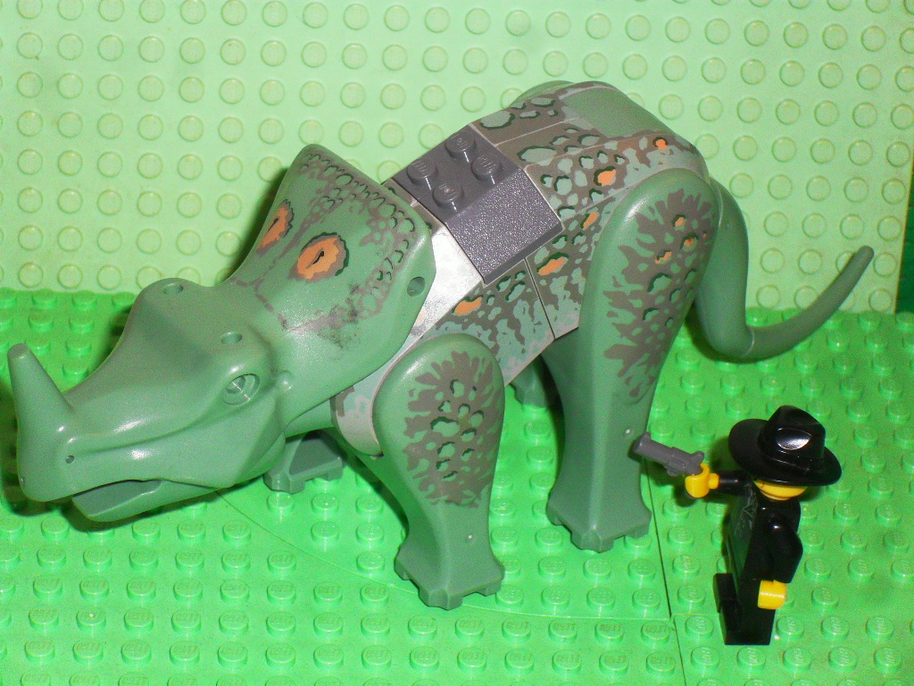 LEGO zwierzęta duży ruchomy dinozaur 19 cm Unikat