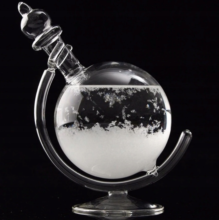 STACJA POGODY STORM GLASS BAROMETR CHEMICZNY KULA