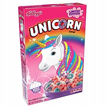 KELLOGG'S UNICORN jednorożec płatki śniadan. z USA