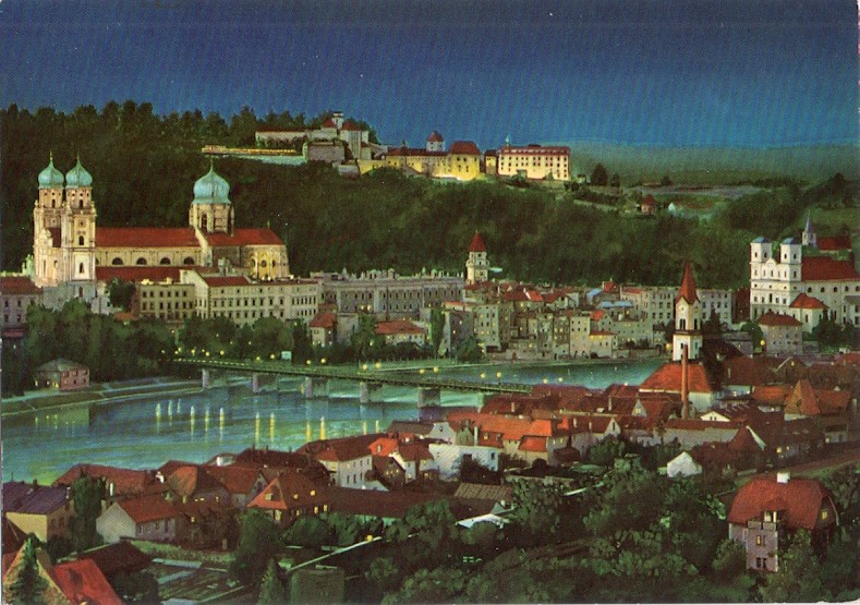 NIEMICY - PASAWA - PASSAU - MIASTO NOCĄ + KOŚCIÓŁ