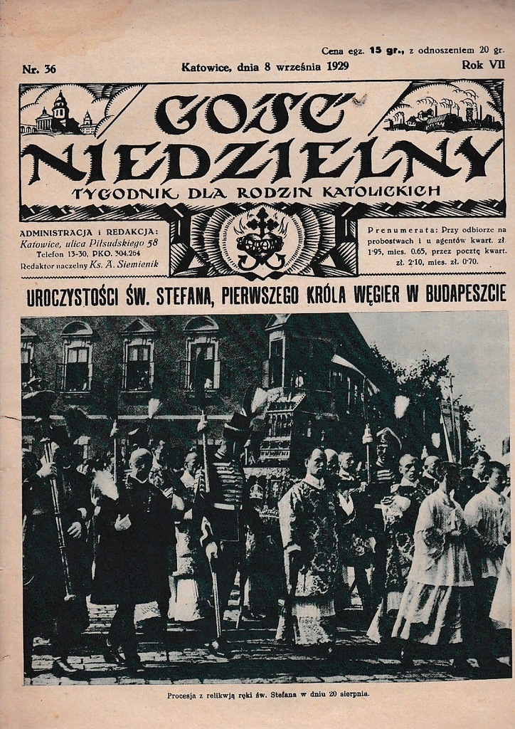 1929 Warszowice Cieszyn Piekary Lubliniec Pruchna