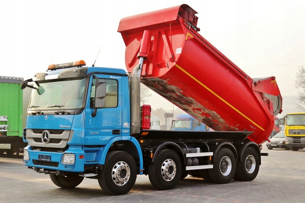 MERCEDES ACTROS 3241/8X4/WYWROTKA/ŁADOWNOŚĆ 20 TON