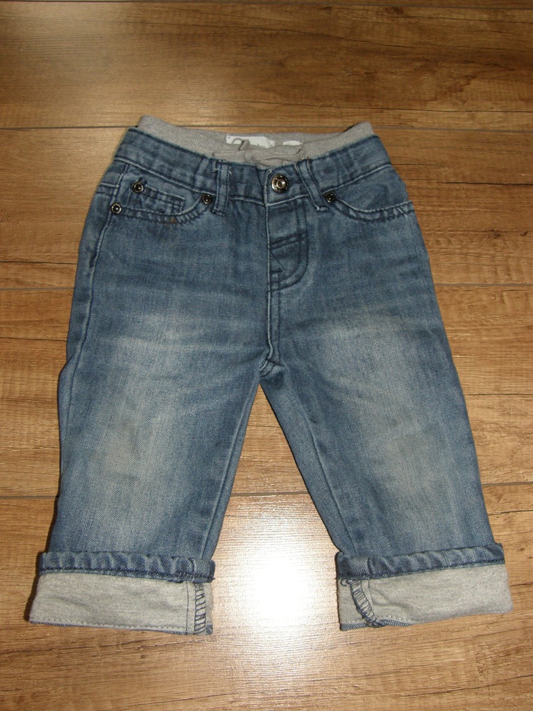 Spodnie jeansowe 2 pary Cubus i Hema rozmiar 74