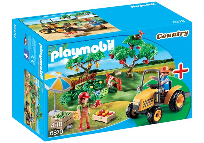 Playmobil 6870 Sad Owocobranie, sad, traktor