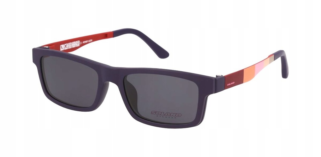 Clip-on Solano okulary z nakładkami CL 90011 F