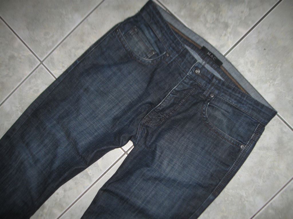 MAC SUPER SPODNIE JEANS MĘSKIE 33/30 pas 87cm