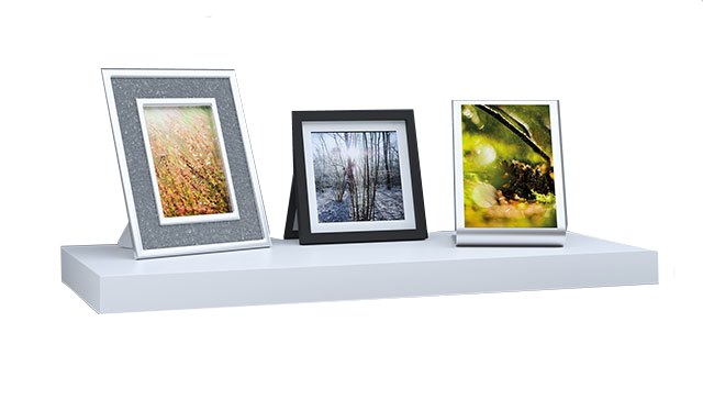 Półka samowisząca wisząca Biała 60x25x3,7 cm