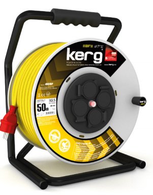 Profesjonalny przedłużacz neopren Kerg 3x1,5 50m