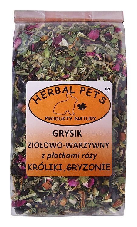 Herbal Pets Grysik Ziołowo-Warzywny Płatkami Róży