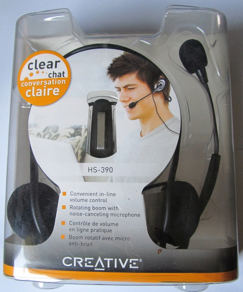 CREATIVE HS-390 - Słuchawki nauszne z mikrofonem
