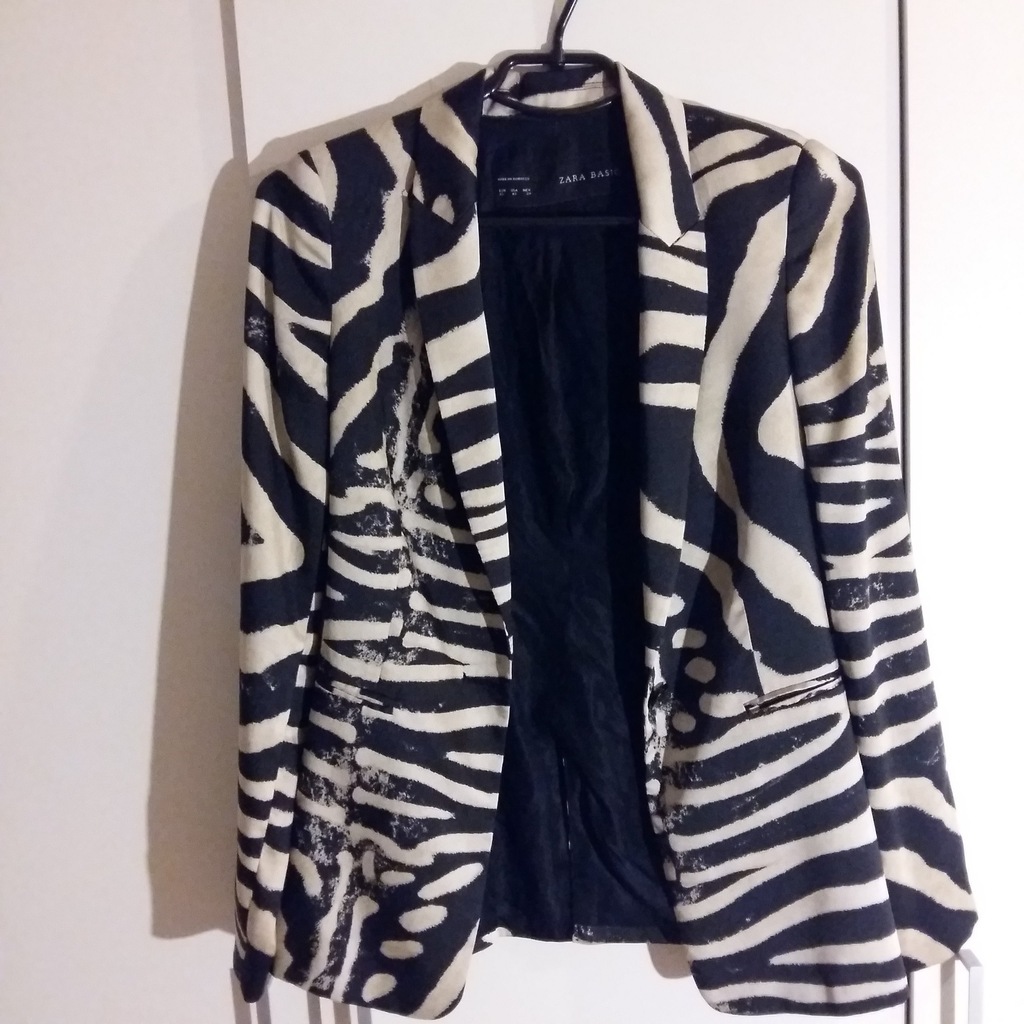 Exclusive ZARA Marynarka Print zebra