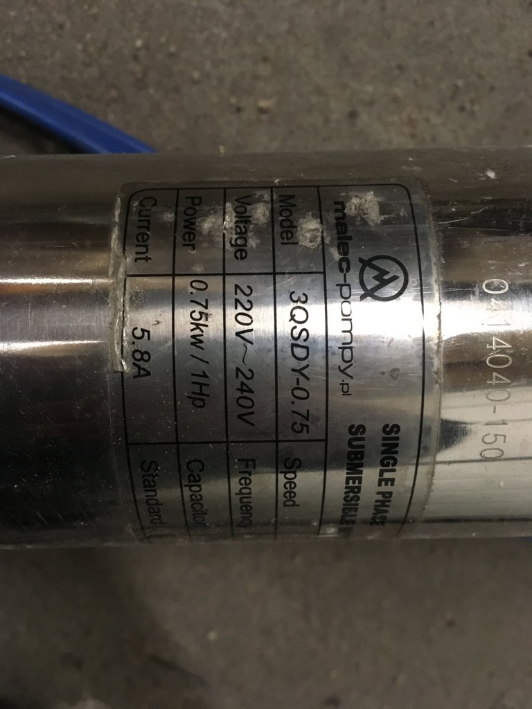 Pompa głębinowa 75QJD130-0.75