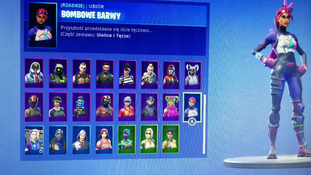 sprzedam konto fortnite 37 skinów+rś