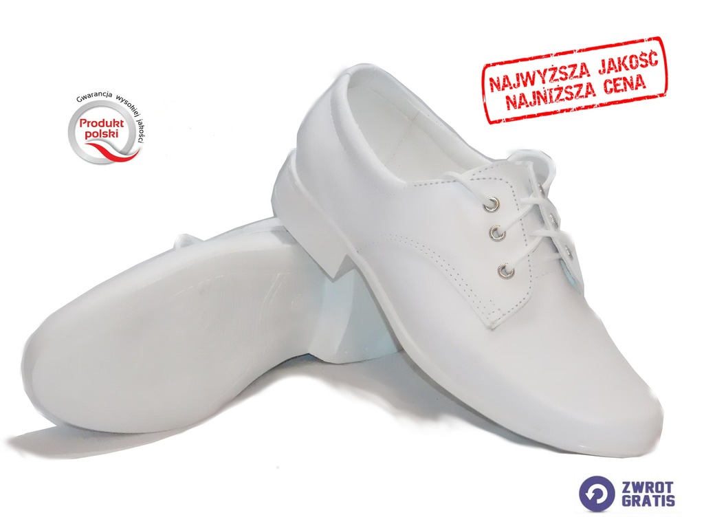 Buty Komunijne Chlopiece Biale Polbuty Wizytowe 29 6693885933 Oficjalne Archiwum Allegro