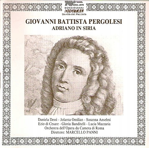 CD Pergolesi, G.B. - Adriano In Siria Orch.Dell Op