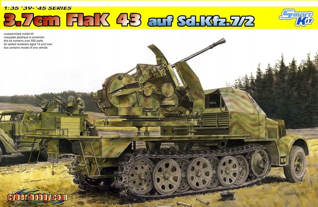 Dragon 6553 Sd.kfz.7/2 3,7 cm flak 43