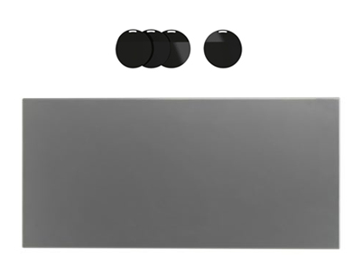 TABLICA MAGNETYCZNA + MAGNESY 37x78 cm