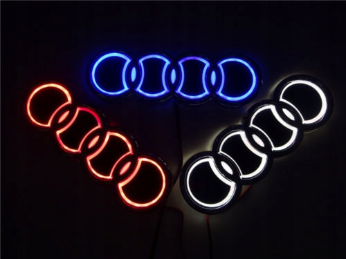 Audi Logo LED Emblemat Znaczek Podświetla