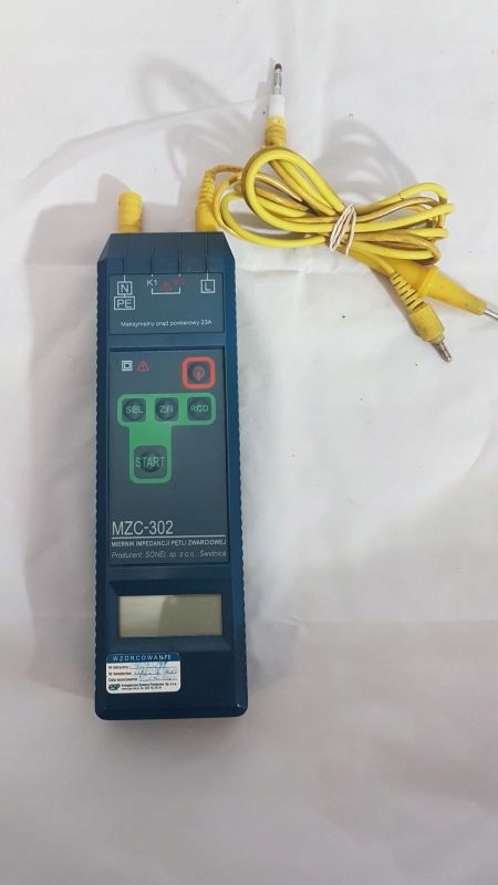 MIERNIK IMPEDANCJI PĘTLI ZWARCIA SONEL MZC-302
