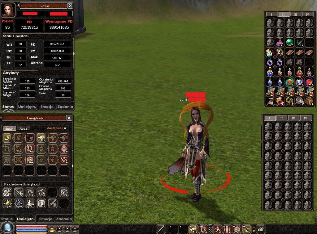 Metin2 PL Andros BUFF  85Lv 2x P Dowodzenie P