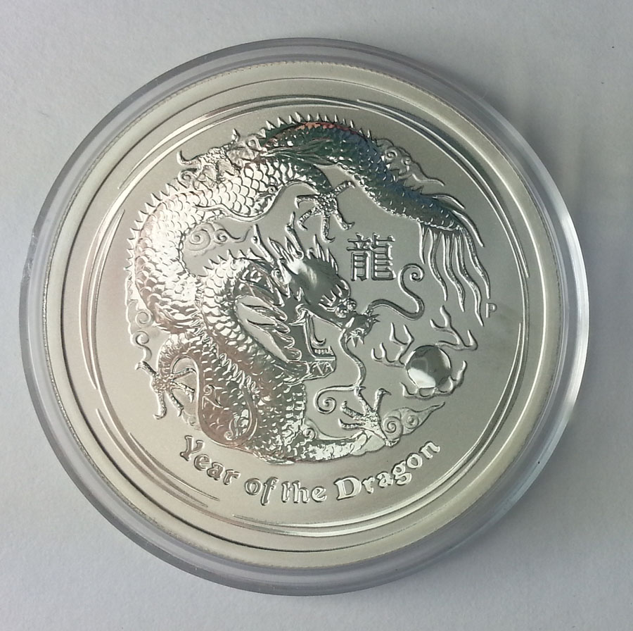 @ AUSTRALIA, 50 CENTS 2012 SMOK 1/2 OZ AG 999 @