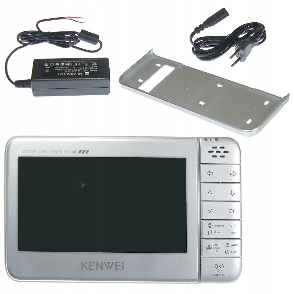 Monitor Wideodomofonowy LCD KENWEI srebrny KW-128C