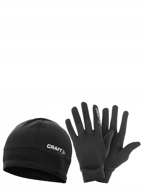 CRAFT czapka + rękawiczki do biegania 9999 r.M