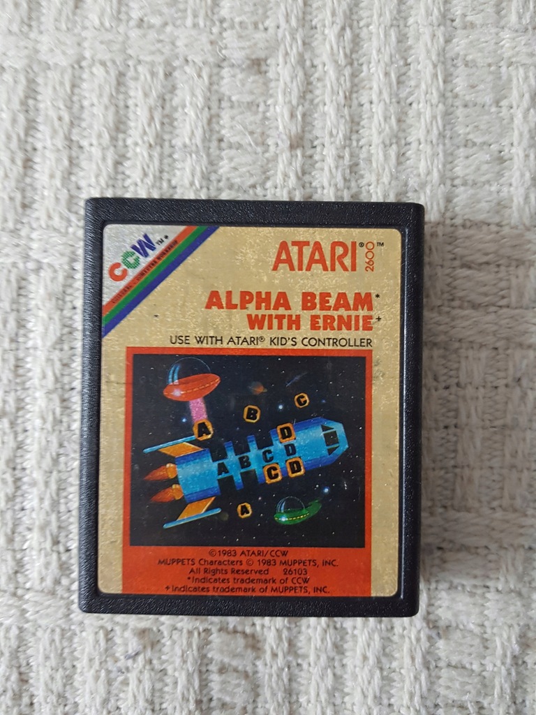 Alpha Beam With Ernie Gra Atari 2600