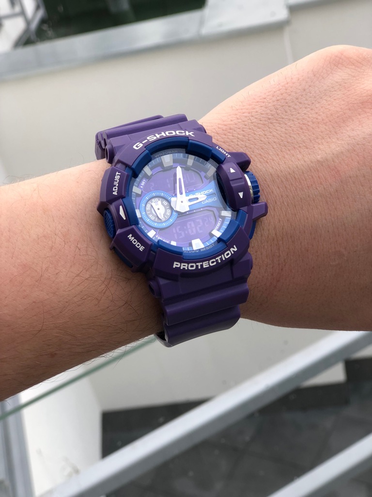 G-SHOCK GA-400a パープル デジタル腕時計 Zegarek Męski Casio G-shock GA-400A-6AER GA-400A-6AER w G