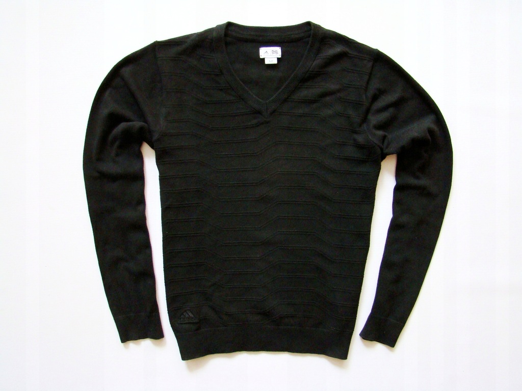 ADIDAS swietny czarny markowy sweter rozm S / M