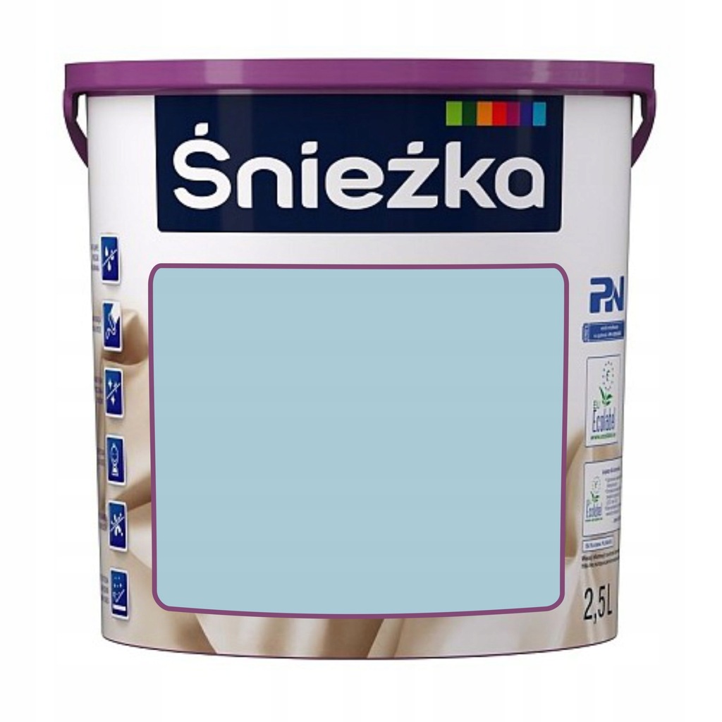 Śnieżka Satynowa 537 lazurowe wybrzeże 2,5l OKAZJA