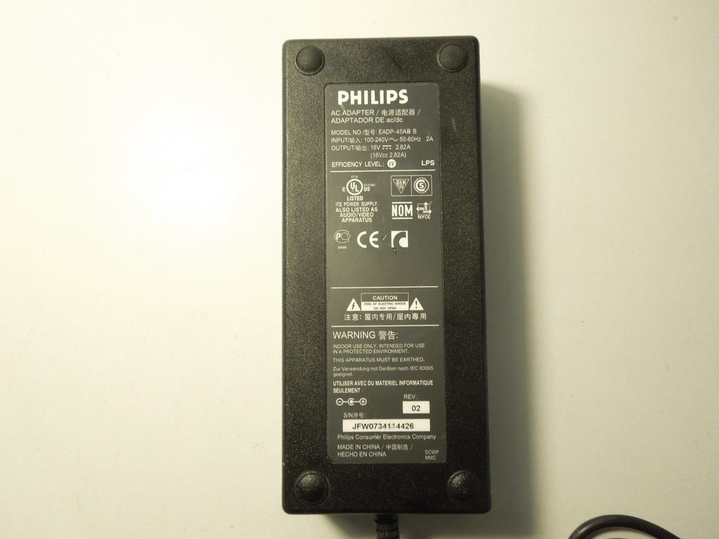Zasilacz PHILIPS EADP-45AB B 16V 2.82A (Z583) - 7474899819 - oficjalne ...