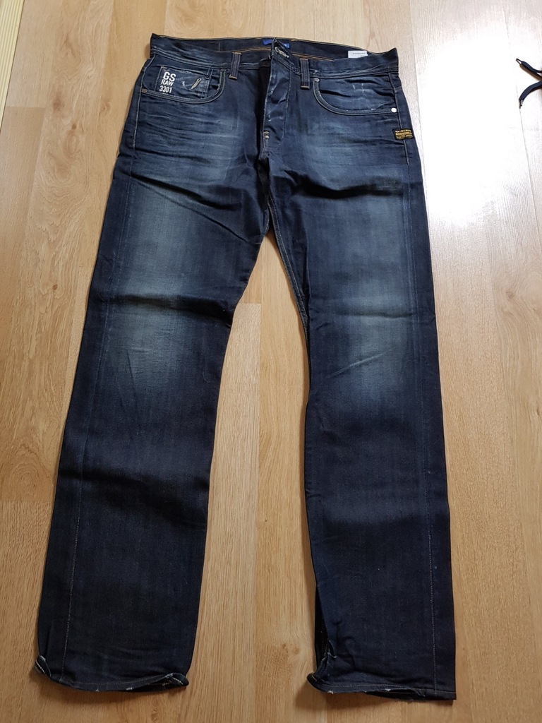 G Star Raw spodnie jeansowe 3301 W34 L32