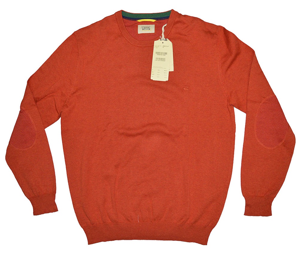 CAMEL ACTIVE ŁATY sweter C-NECK 434012/67 XL